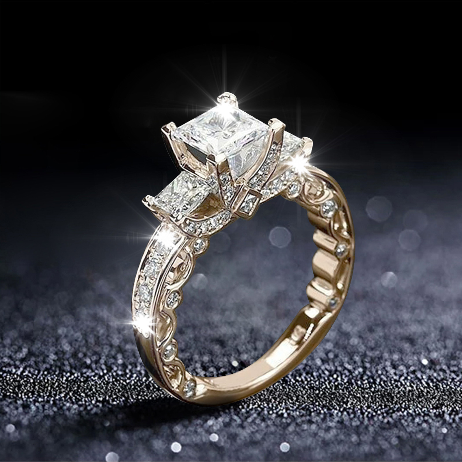 Ring for Women Diamond Popular Exquisite Simple Fashion Jewelry Popular  Accessories Women's Ring 